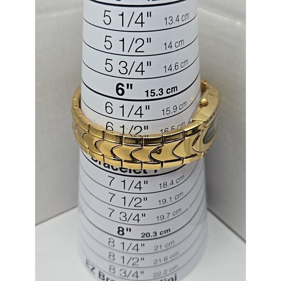 Jules Jurgensen Women Gold Tone Diamond Accent MOP Dial Quartz Watch New Battery main image 4